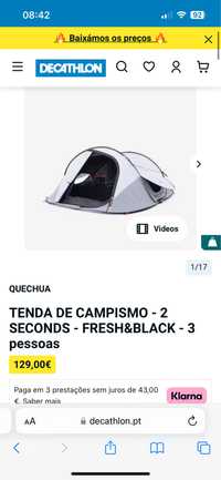 Tenda para 3 pessoas