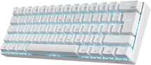 Klawiatura bezprzewodowa Royal Kludge RK61 RGB Brown switch biała DE