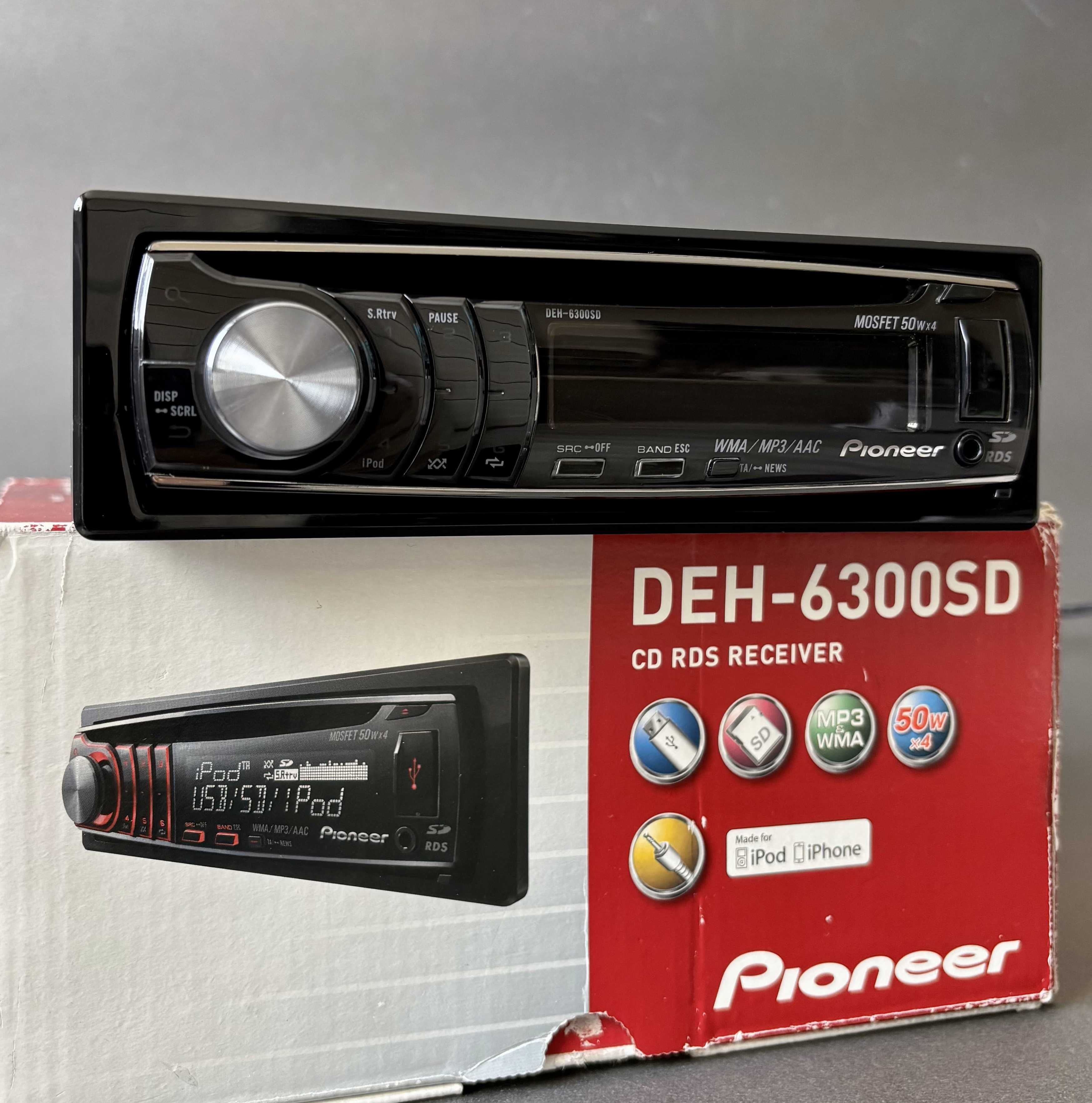 Автомагнитола Pioneer с Bluetooth / USB