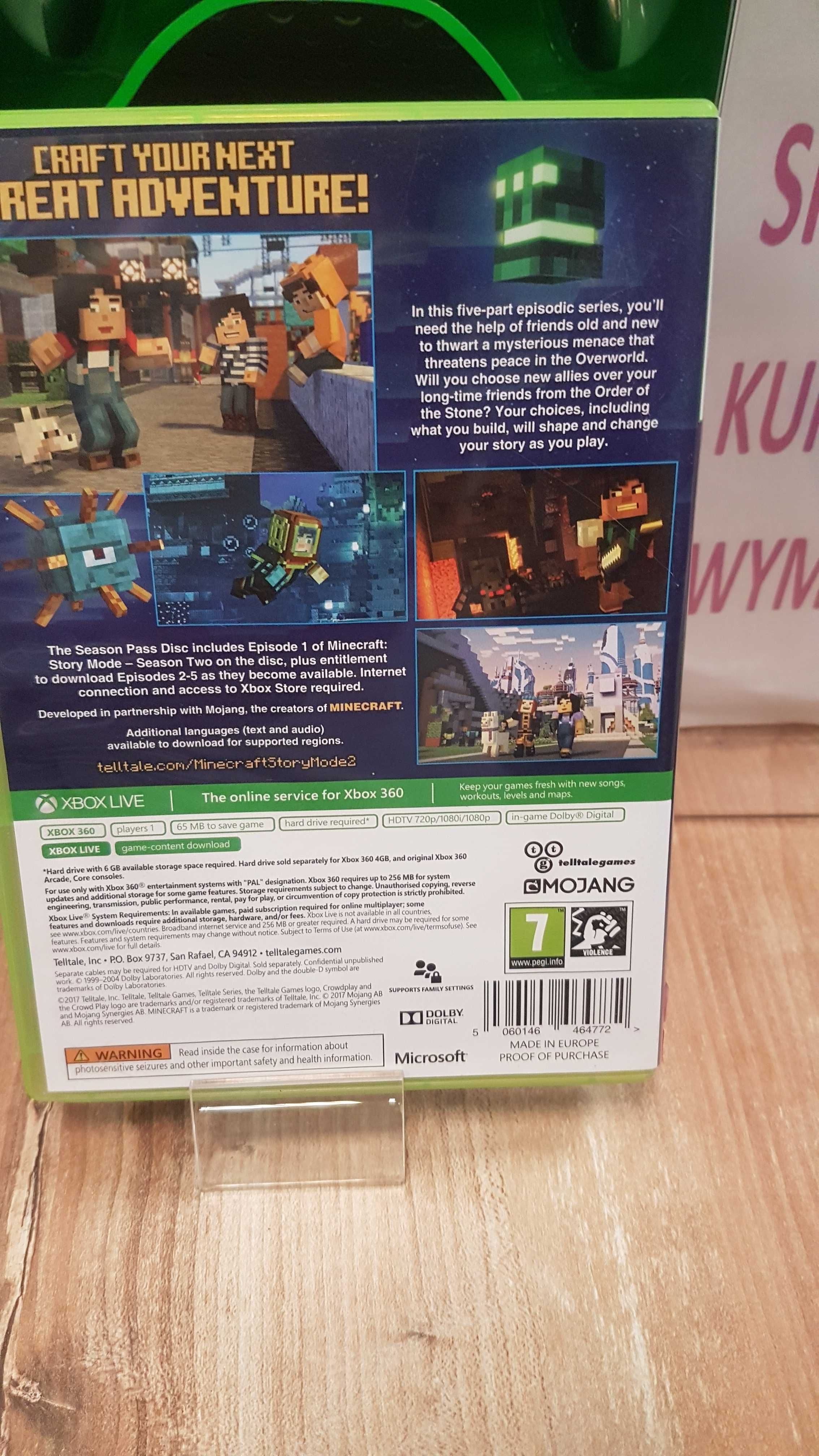 Minecraft: Story Mode - Season 2 XBOX 360 Sklep Wysyłka Wymiana