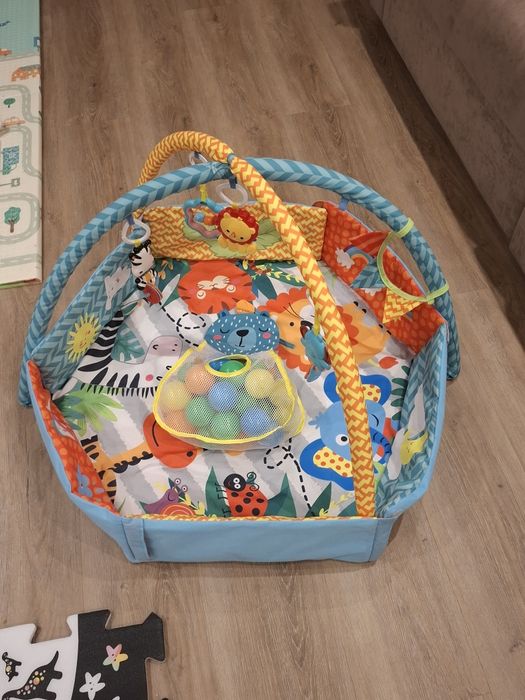 Килимок ігровий з дугами, басейн з кульками для немовля El Camino