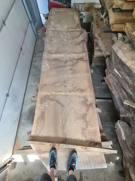 Dąb suchy monolit klasa 1 równy prosty blat drewniany na stół