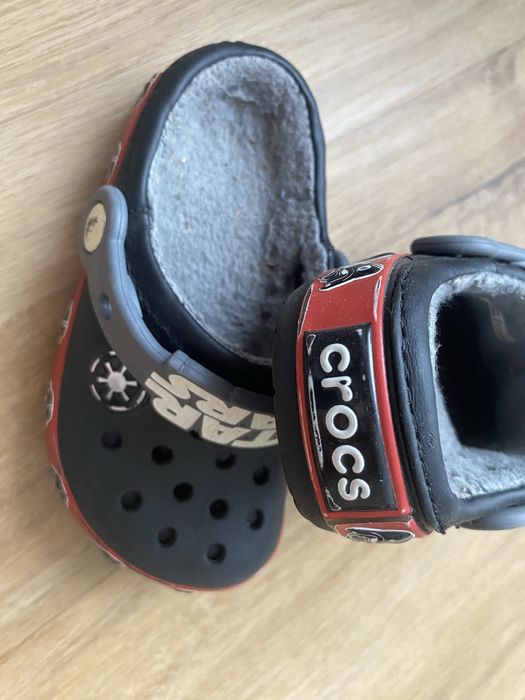 Тапки шльопанці сабо дитячі Утеплені с9 Crocs Крокс 26р15.5см StarWars