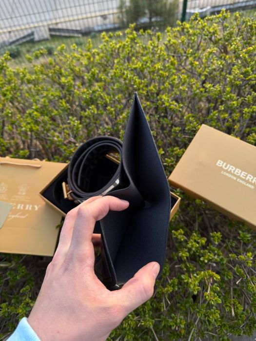 Набор подарочный Burberry мужской Подарунковий Набір Барбери ремень