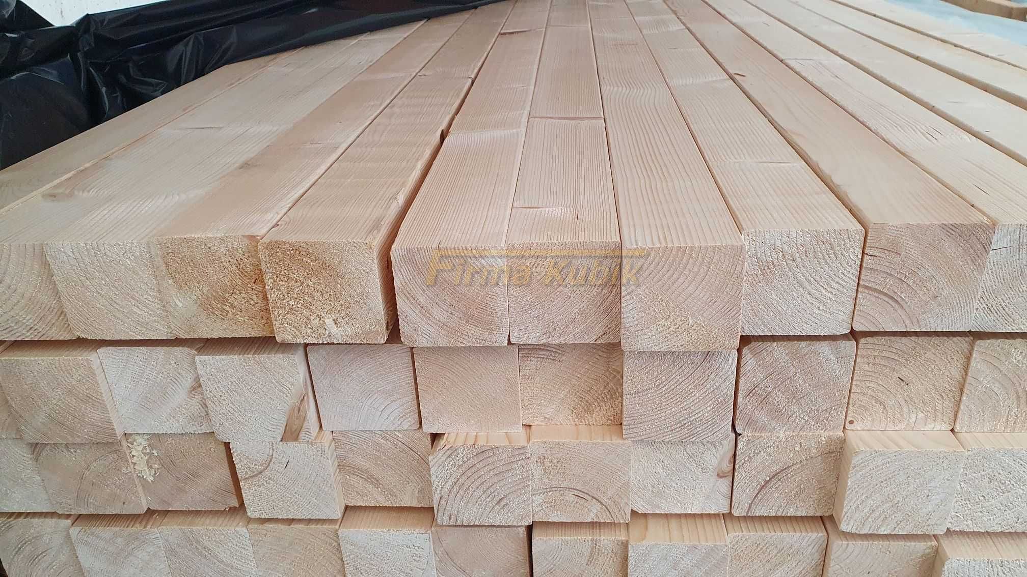 Kantówka słupek drewniany drewno konstrukcyjne 70x70 świerk strugany