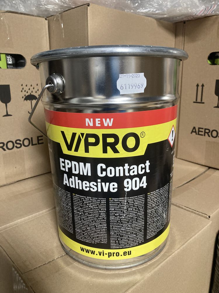 Klej do membrany epdm gumy 600ml i puszka 4,2 kg / 6kg TYTAN lub VIPRO
