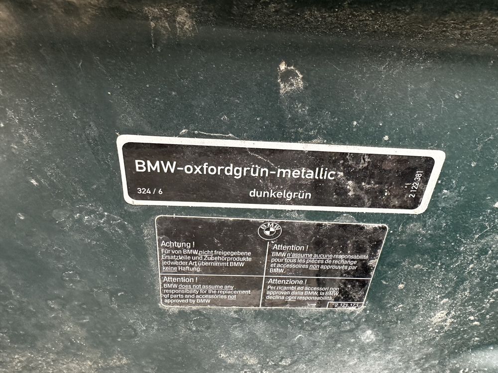 Błotnik BMW E39 Oxfordgrun metallic Prawy przód