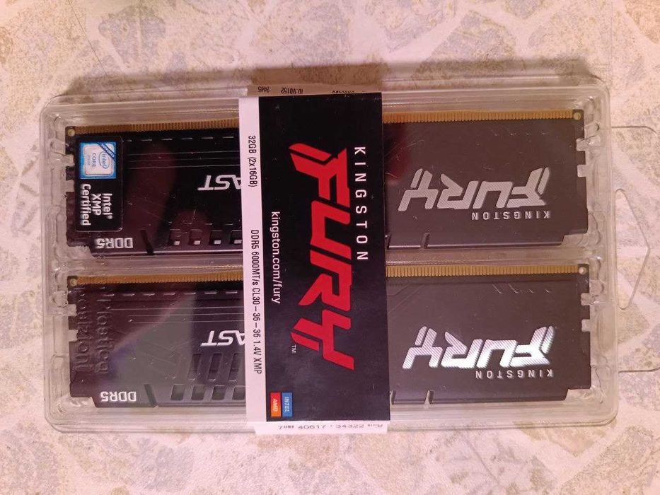 Оперативна пам'ять Kingston Fury Beast DDR5-6000 327 34MB PC5-48000