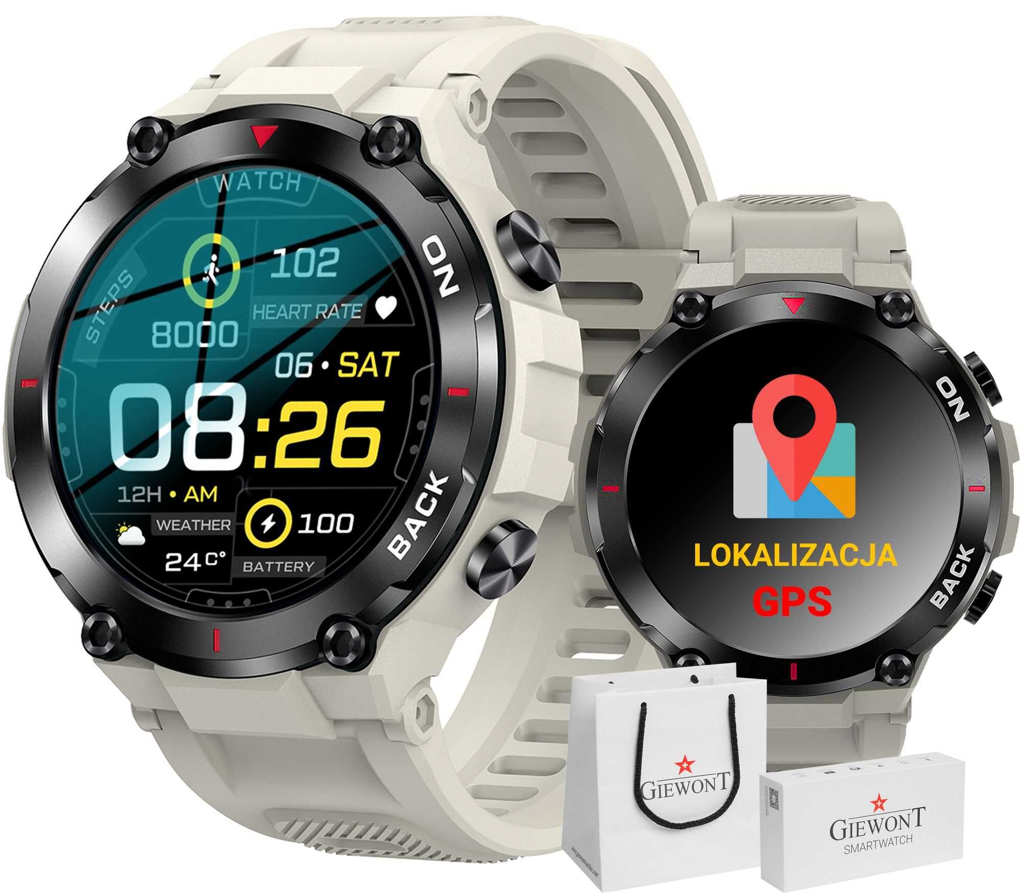 Smartwatch Giewont Pionier GPS GW460-3 - Light Stone GPS