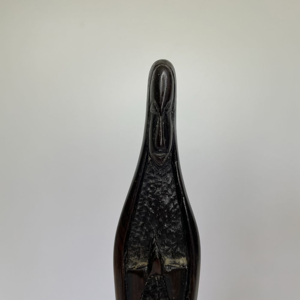 Rzeźba Święta Czarna Madonna Afryka Malawi drewno egzotyczne