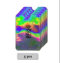 Защитный чехол RFID для банковской карты  5шт/уп. Анти сканер, захист