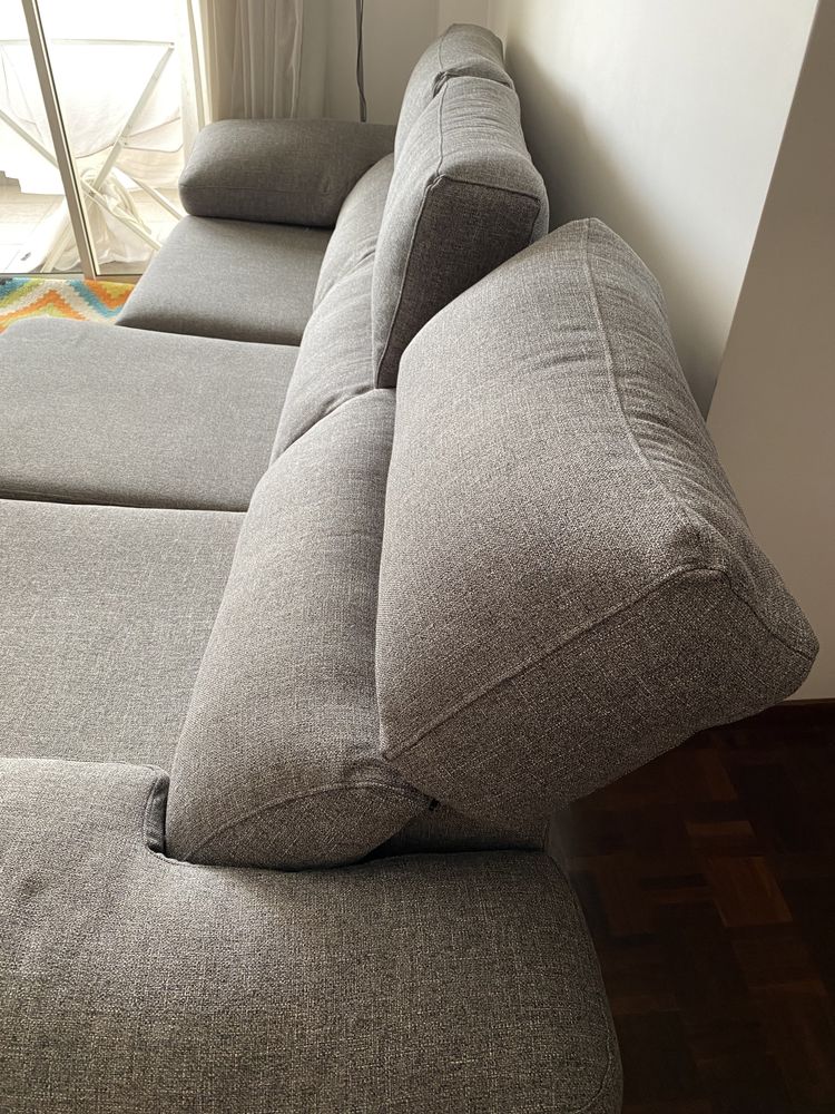 Sofa noemi cinzendo com garantia