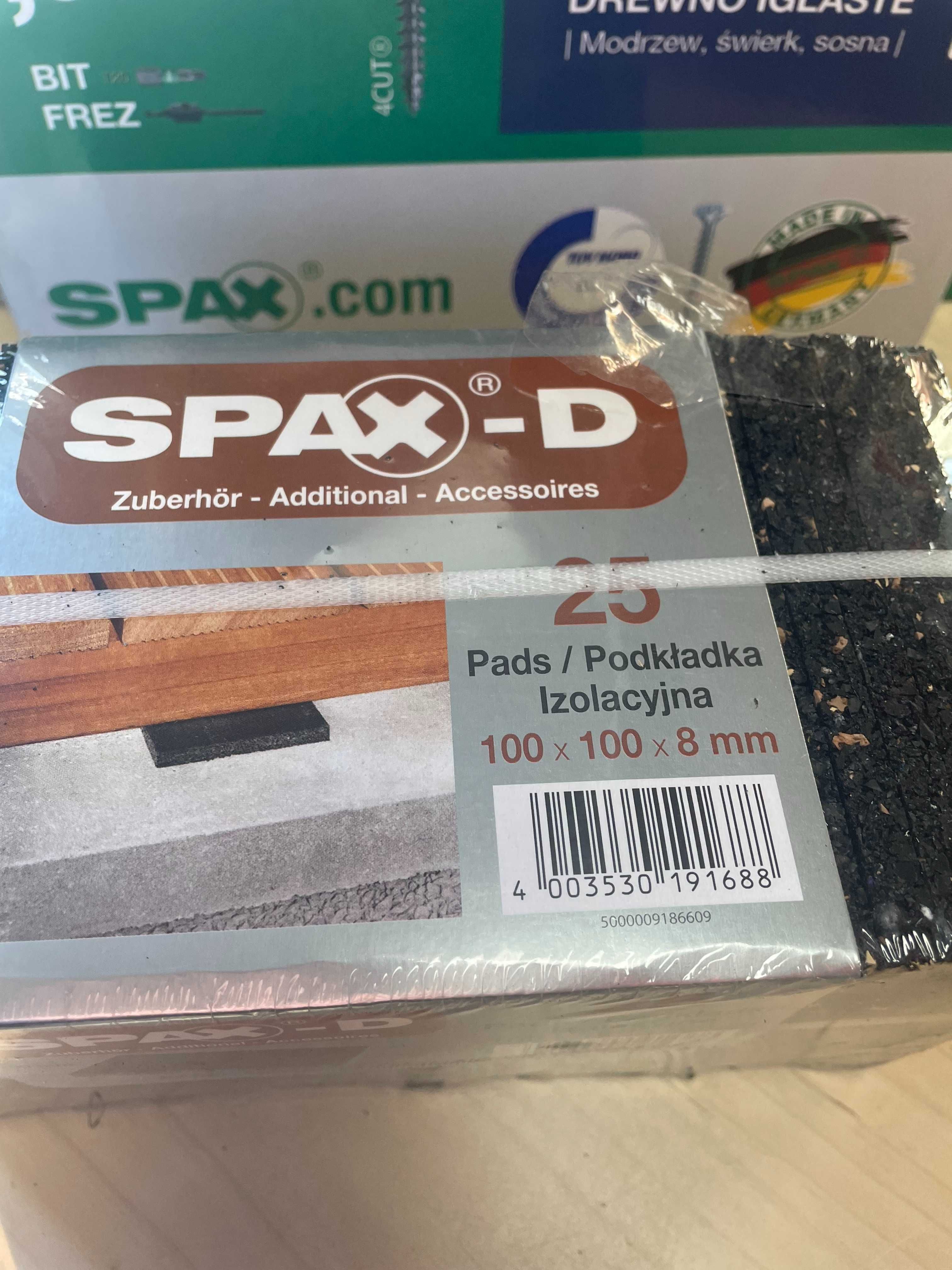 SPAX Podkładki 8mm Pod Legar Balkon Taras 25SZT ecowoodpolska