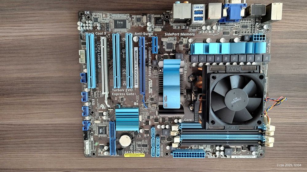 ASUS M4A88TD+Phenom II X4 955BE+8GB+Radeon6450 (komplet lub na części)