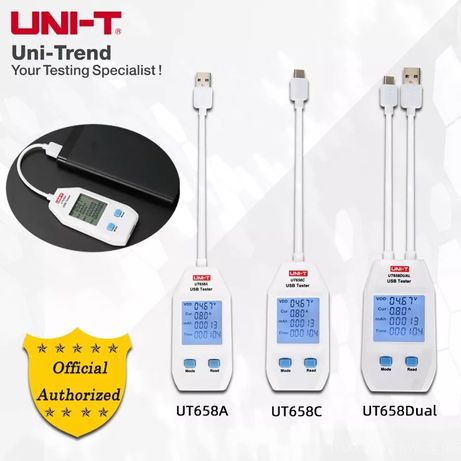 UNI-T USB-тестер UT658 dual измерение ёмкости  аккумулятора тестер