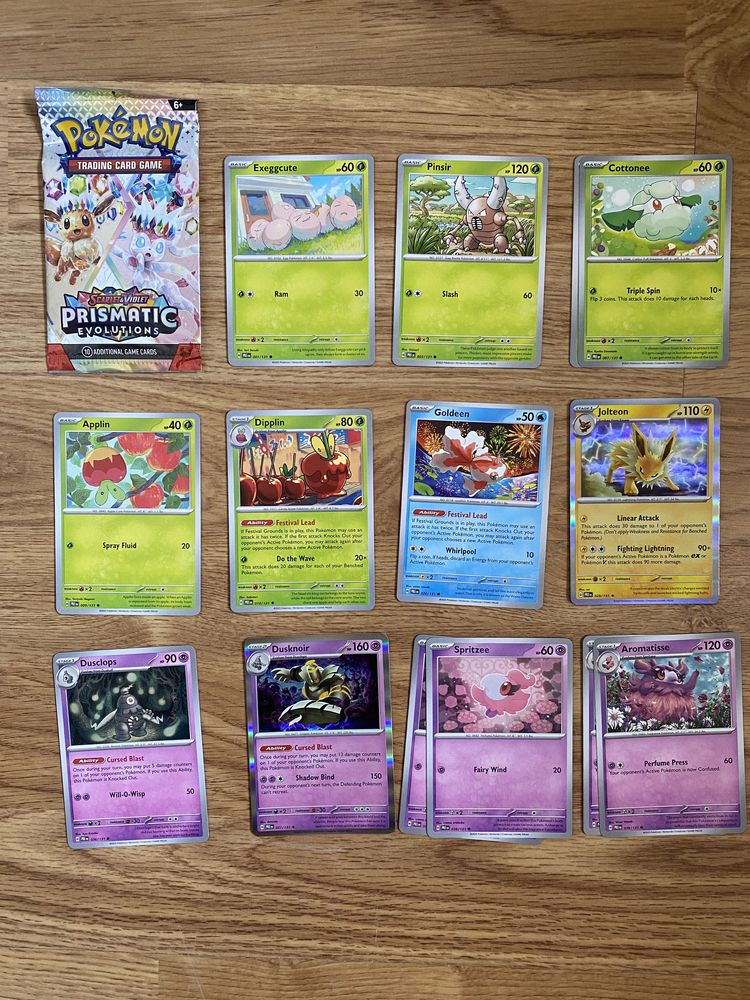 51 Cartas Pokémon “Prismatic Evolutions”