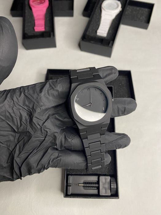 Годинник чорний | мінімалістичний | чоловічий | total black