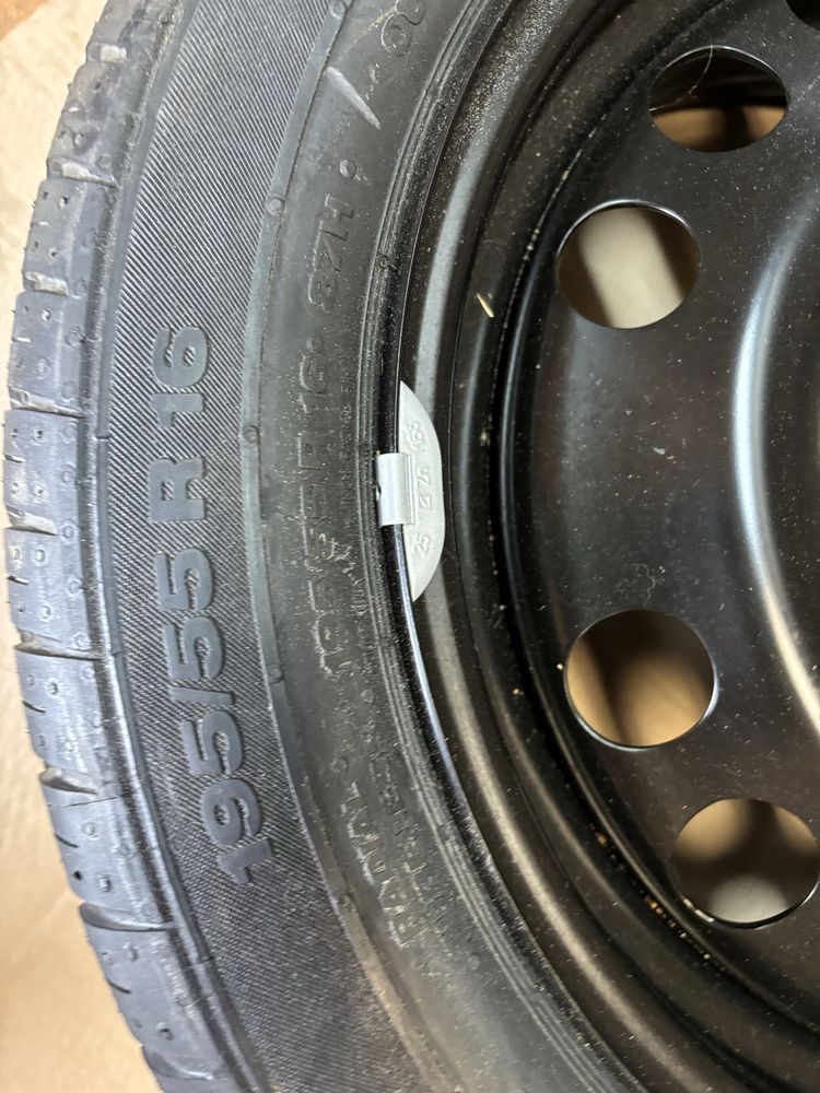 4x100 6J16 Et40 OPEL KOLO ZAPSOWE 195/55R16 dojazdowe NOWE corsa d e