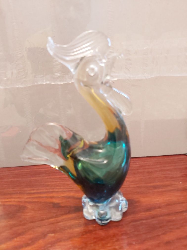 Figurka  szklana kogut. Murano