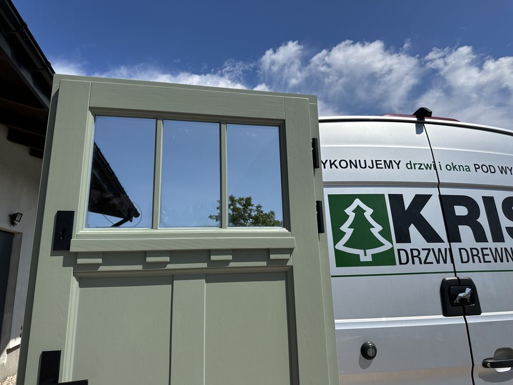 Drzwi zewnętrzne drewniane ANGIELSKIE 7033 CAŁA POLSKA