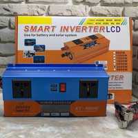 Преобразователь SMART с 12V/24V на 220V ( 3000W ) с LCD дисплеем инвер