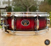 Werbel Tama Silverstar Birch 14” x 5” Ruby Red/Black Burst Stain ‼️