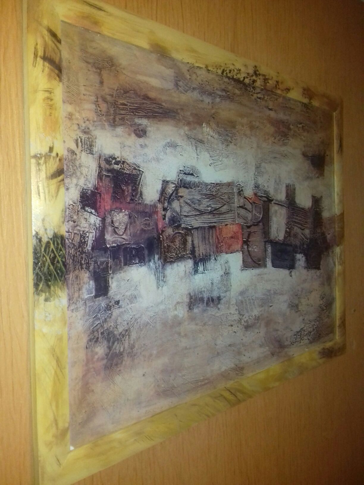Картина в деревянной рамке 90 ×70 см Полиграф.худ.изделие в рамке