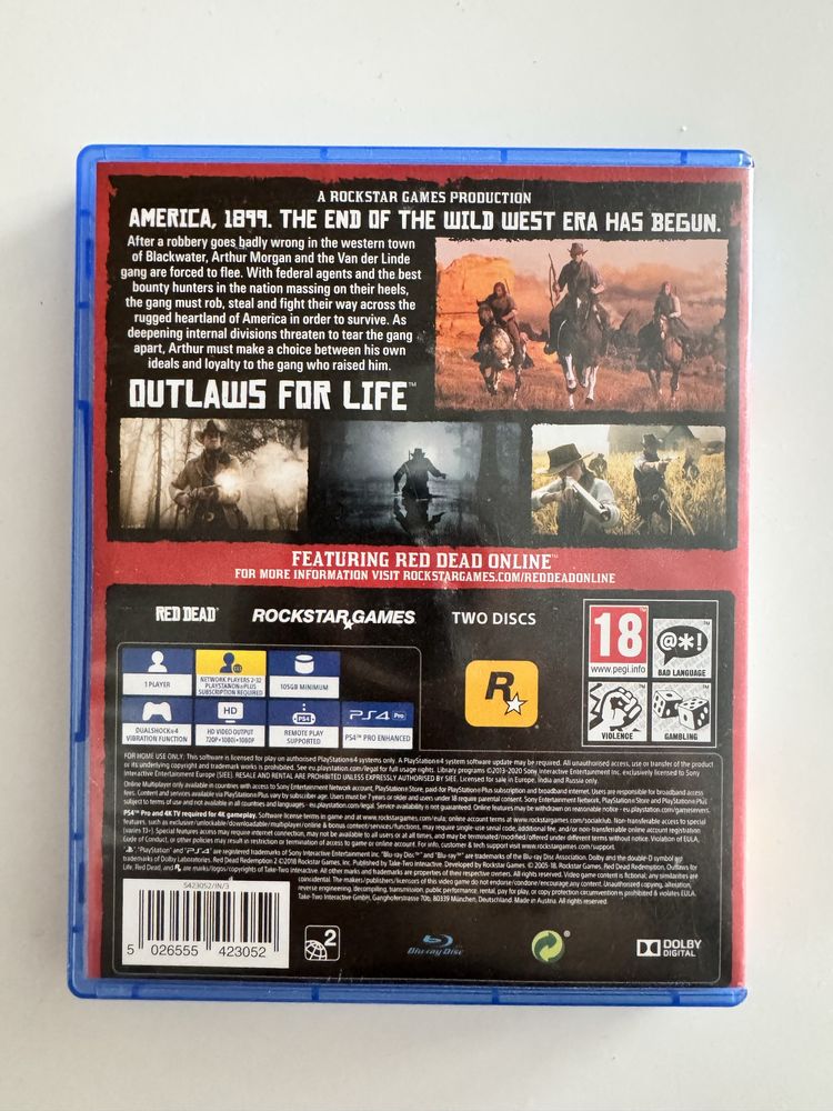 Red dead2 ps4 gra