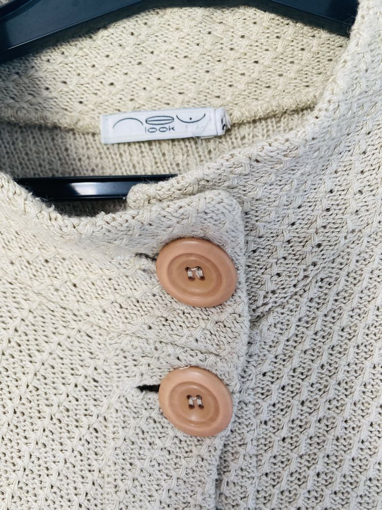Przepiękna tunika sukienka sweter na wiosnę New Look M bawełna