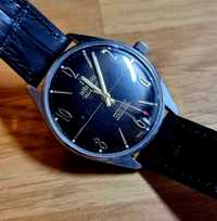 Atlantic Worldmaster Original czarny 37mm zegarek vintage