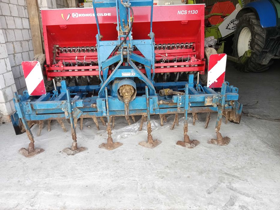Zestaw uprawowo-siewny Kongskilde + brona wirowa Rabewerk