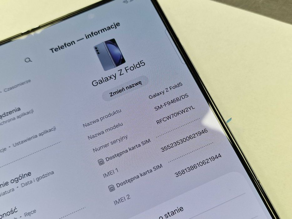 Samsung Galaxy Z Fold5/ 12GB/ 512GB/ Icy Blue/ Grade A + ładowarka