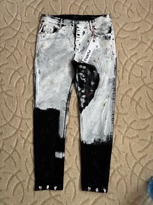 Purple Brand slim fit jeans CUSTOM drip drill swag