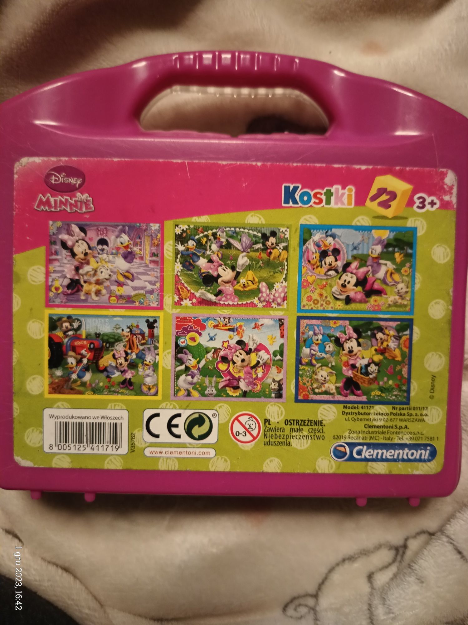 Puzzle kostki w walizce Clementoni Disney Minnie