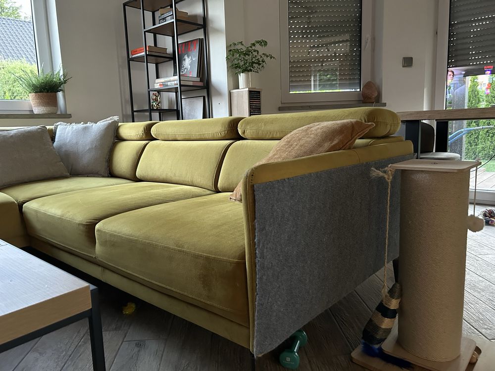 Naroznik lewy musztardowy loft