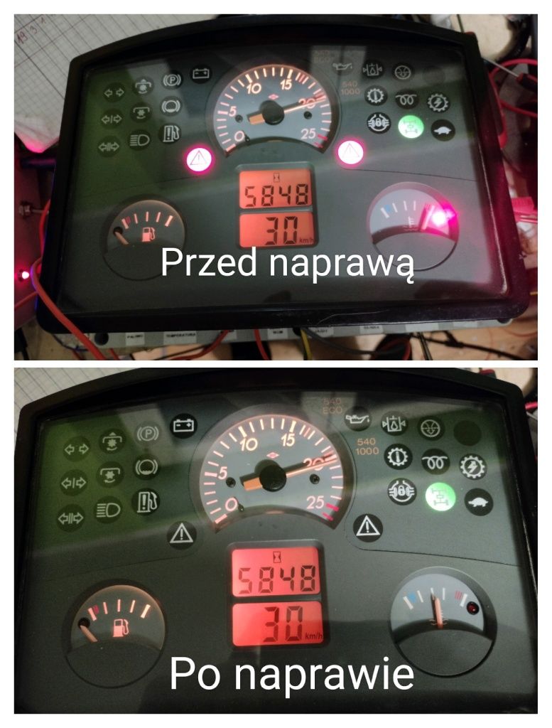 Naprawa liczników case maxxum 51xx MX MTX MXC CX McCormick MF Renault