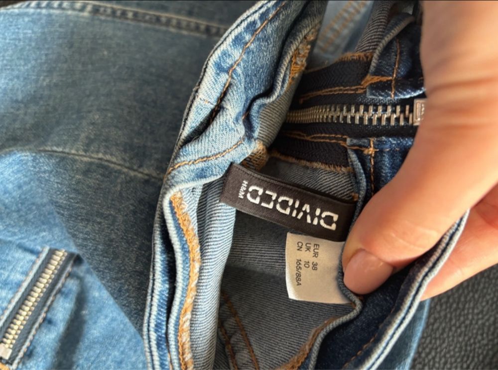 Jeansowa sukienka midi z H&M