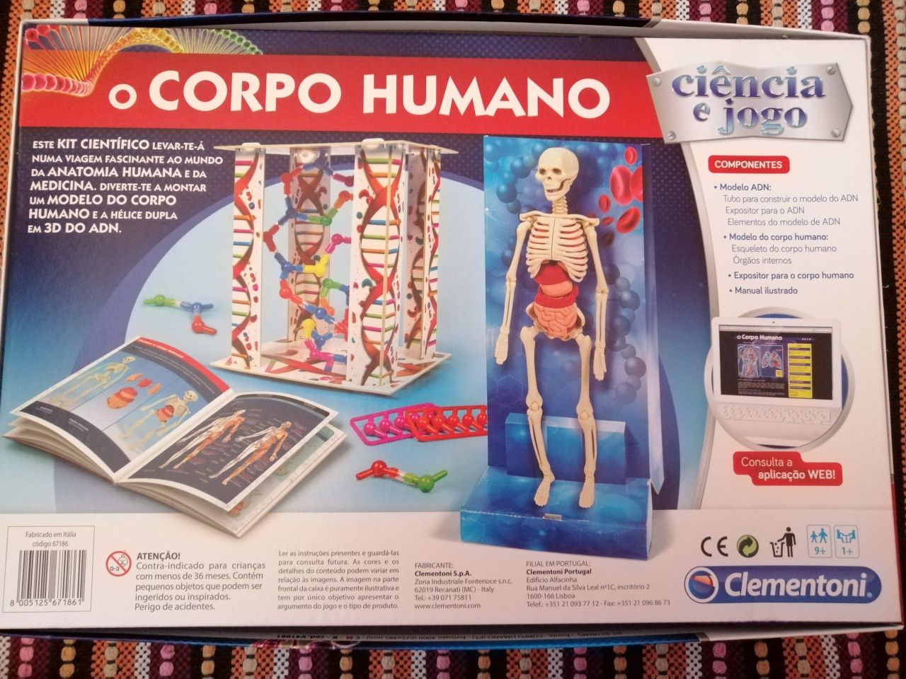 Jogo didáctico da Clementoni o Corpo Humano