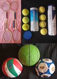 Коллекция мячи мячики ракетки