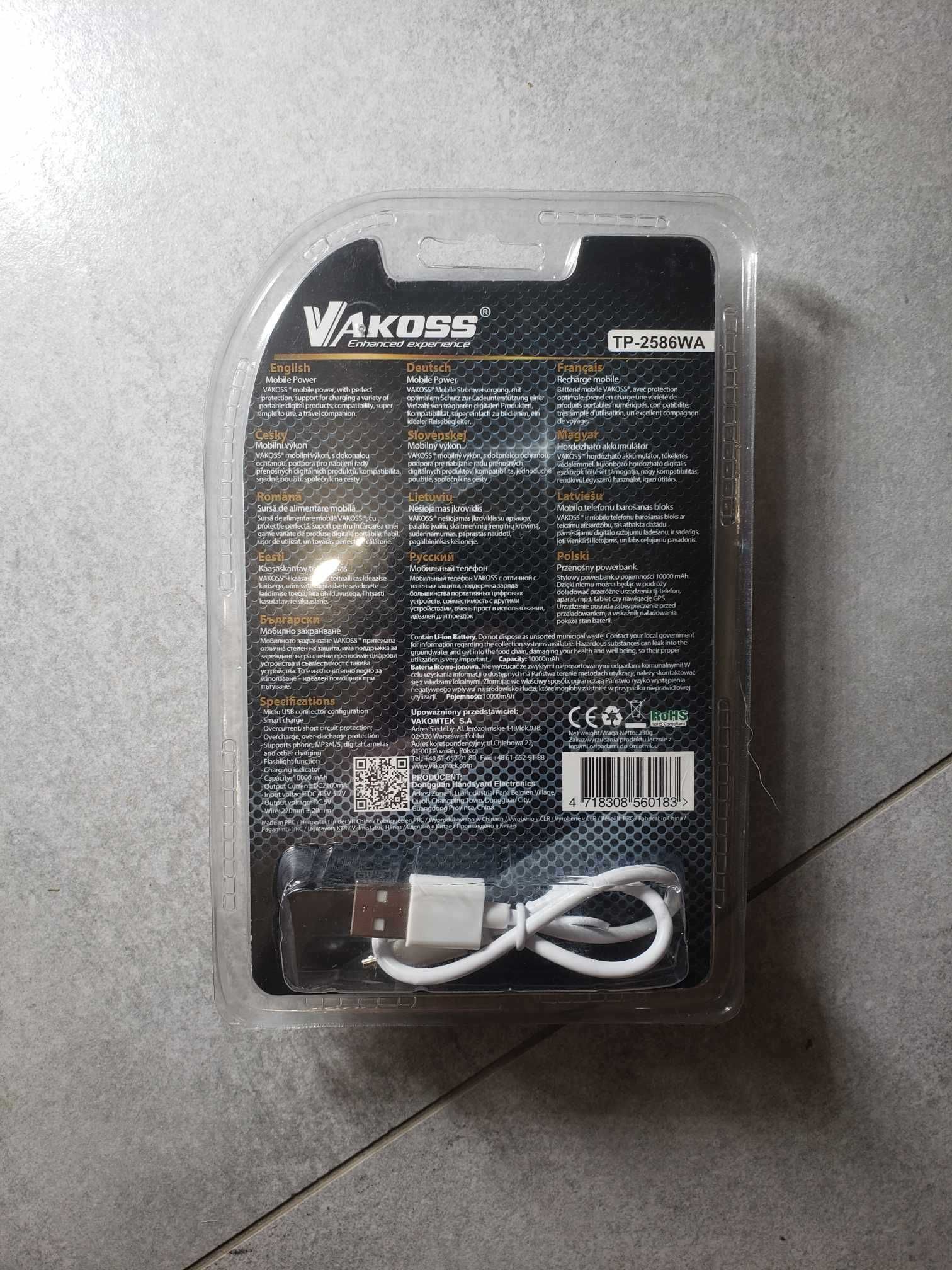 Powerbank 10000mAh Vakoss