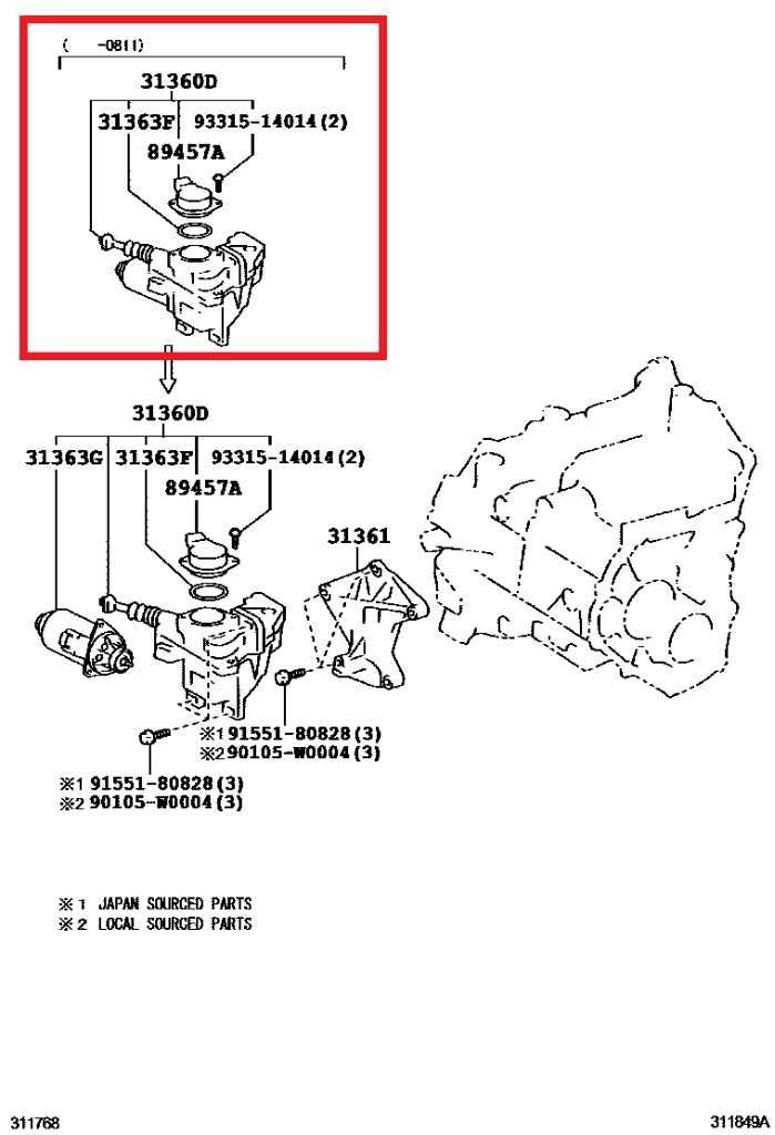 NEW OEM Siłownik sprzęgła Clutch Actuator Assy Auris Corolla Verso