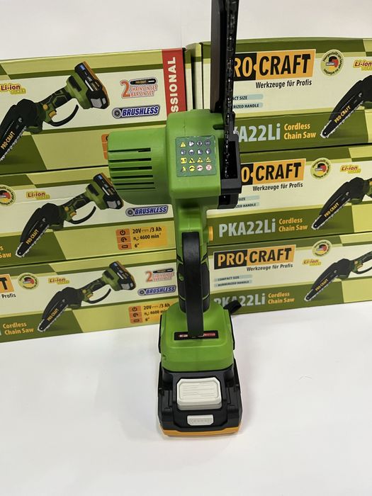 Акумуляторна пила Procraft PKA22Li безщ/ без АКБ та ЗП/ 2шини 2ланцюги