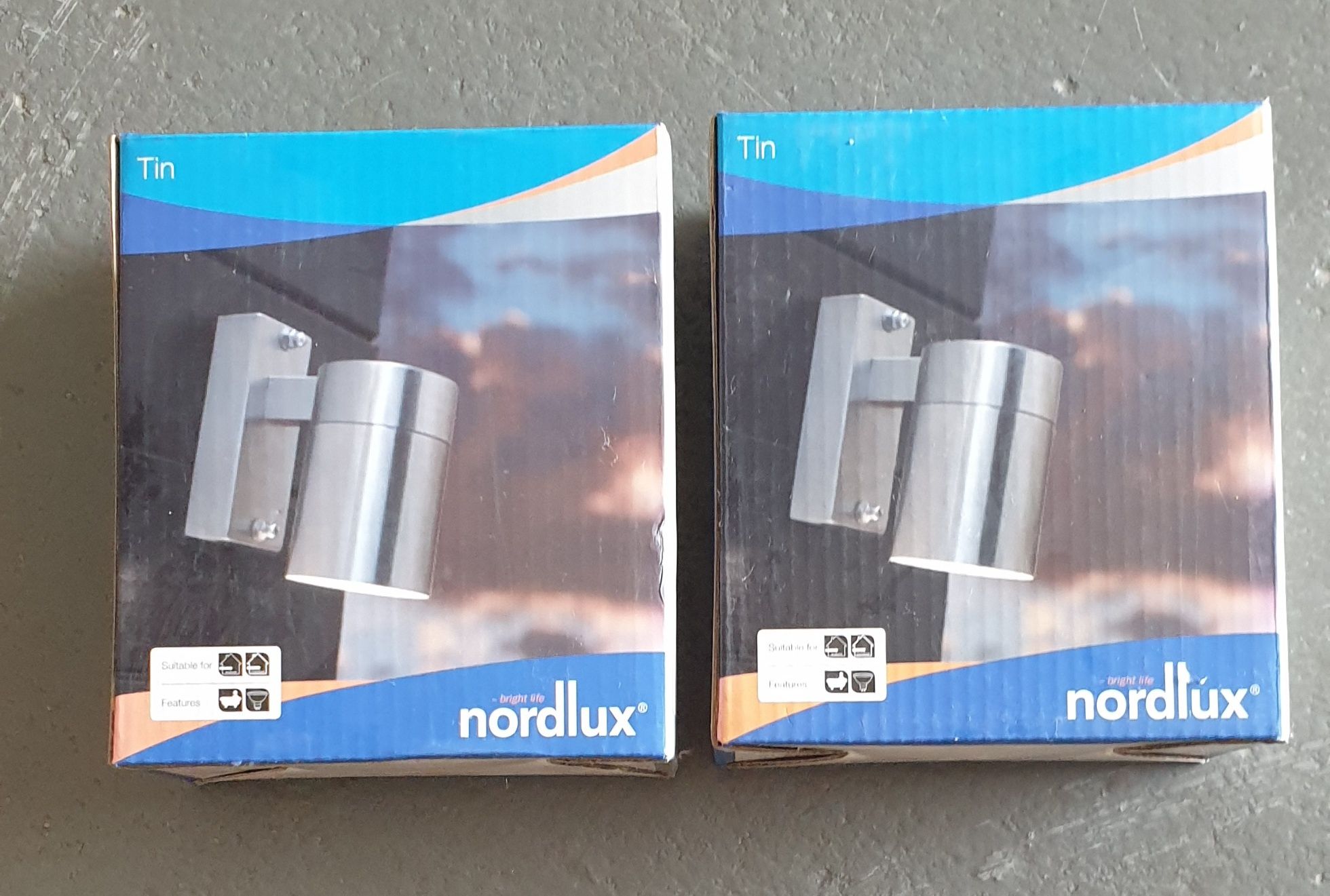 Dwa kinkiety zewnętrzne Nordlux Tin