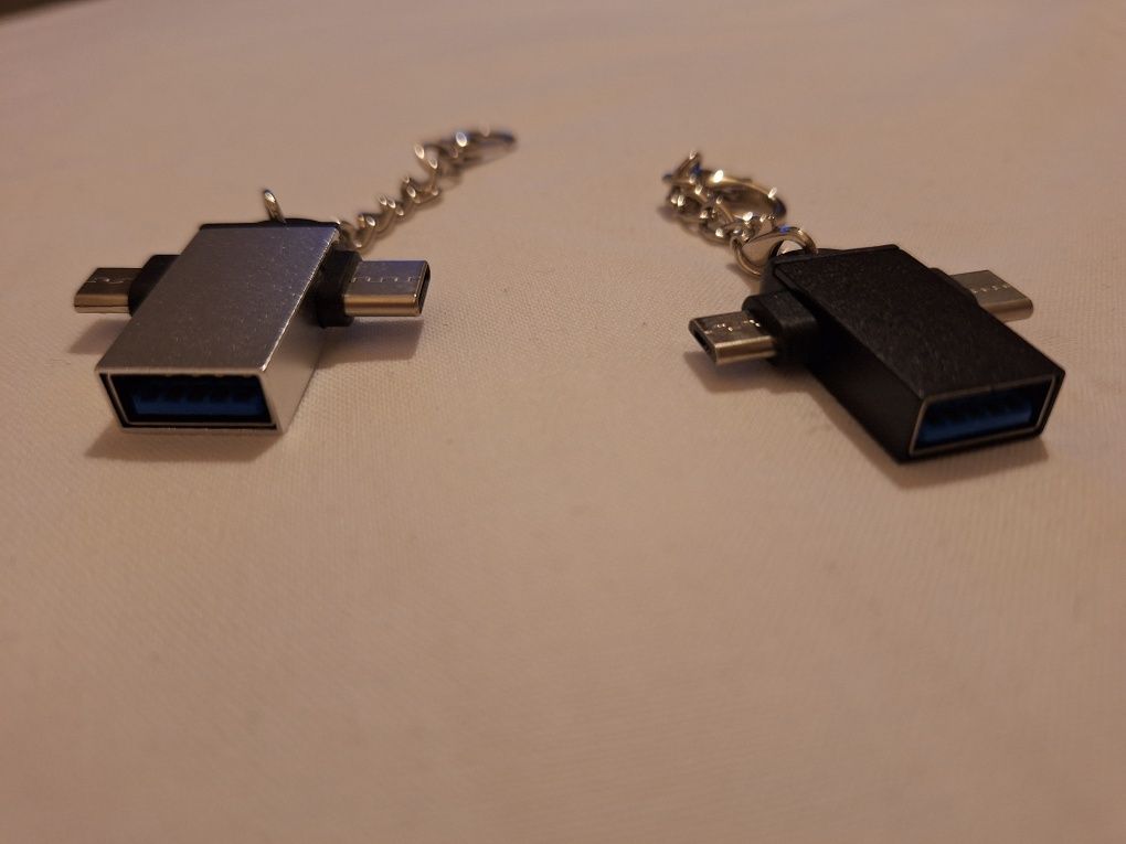 Adapter 2w1 Usb C+Micro Usb na Usb 3,0 OTG-2 szt