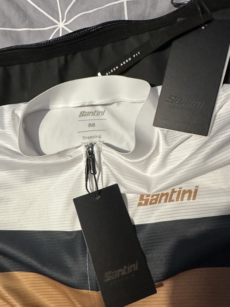 Camisola ciclismo Santini tamanho M