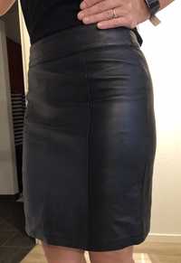 Skórzana spódnica Alba Moda rozmiar 38