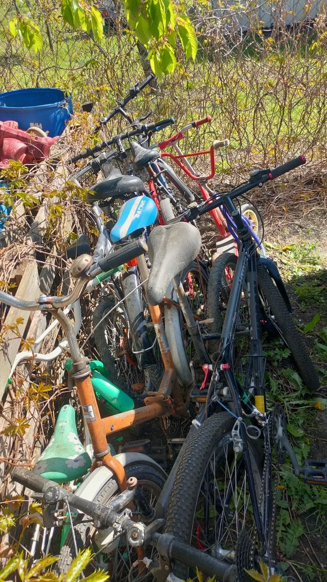 Rower hulajnoga pakiet 7 rowerów i 3 hulajnogi. Góral , składak , BMX