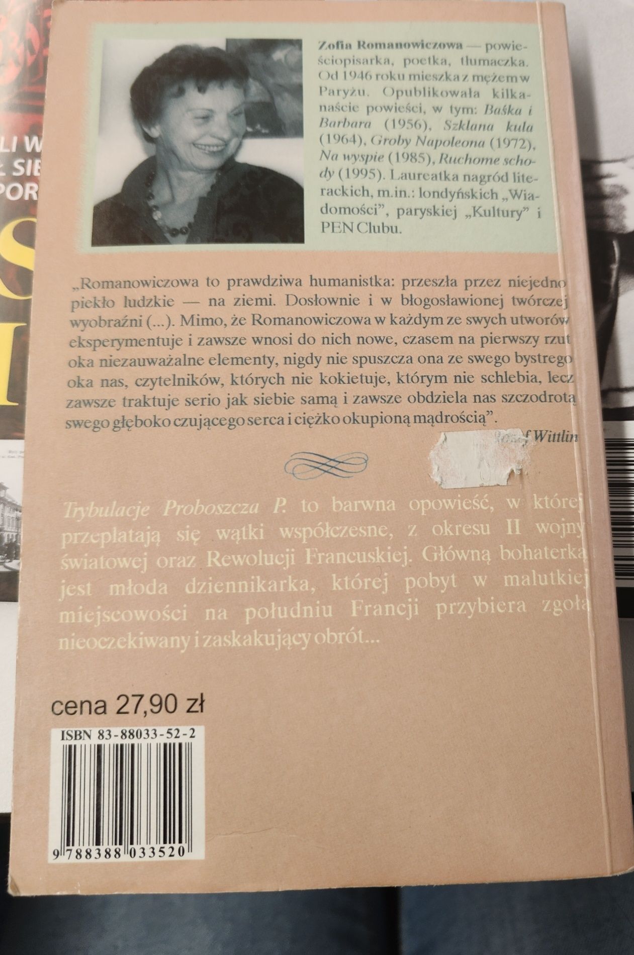 Trybulacje proboszcza P. Zofia Romanowiczowa