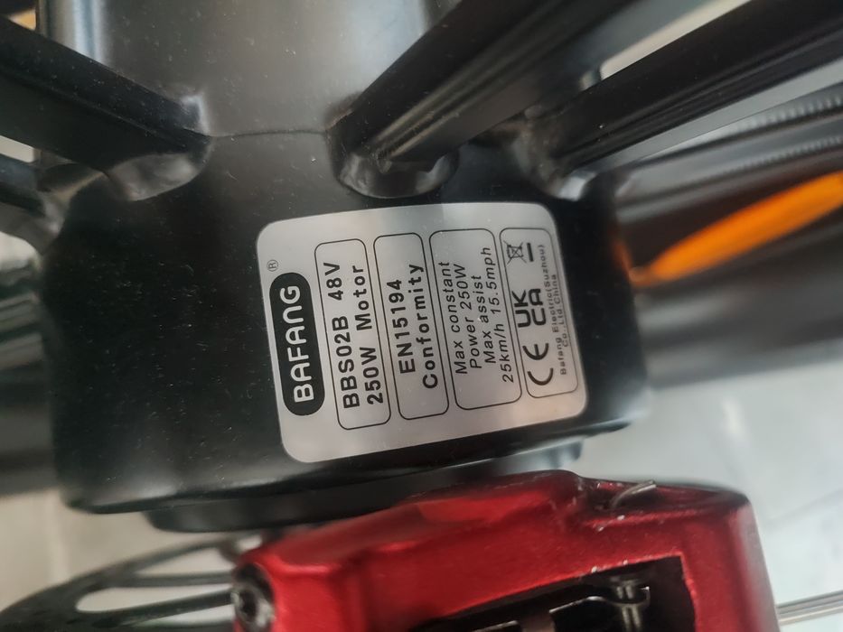 Naklejka 48V 250w rower elektryczny