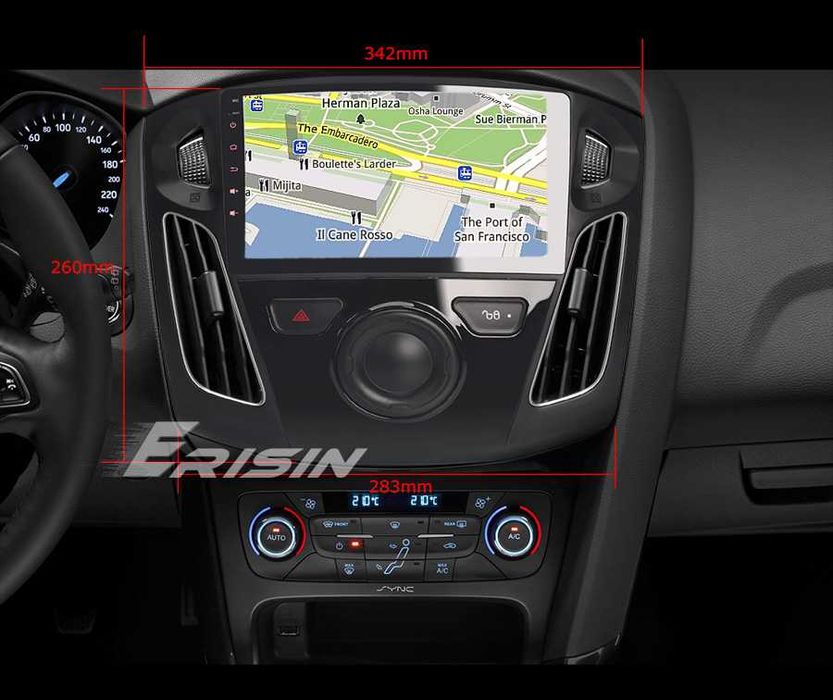 Radio FM RDS DAB+ WiFi DAB+ CarPlay Android MP3 GPS USB SD Ford Focus